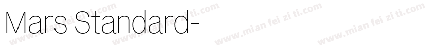 Mars Standard字体转换